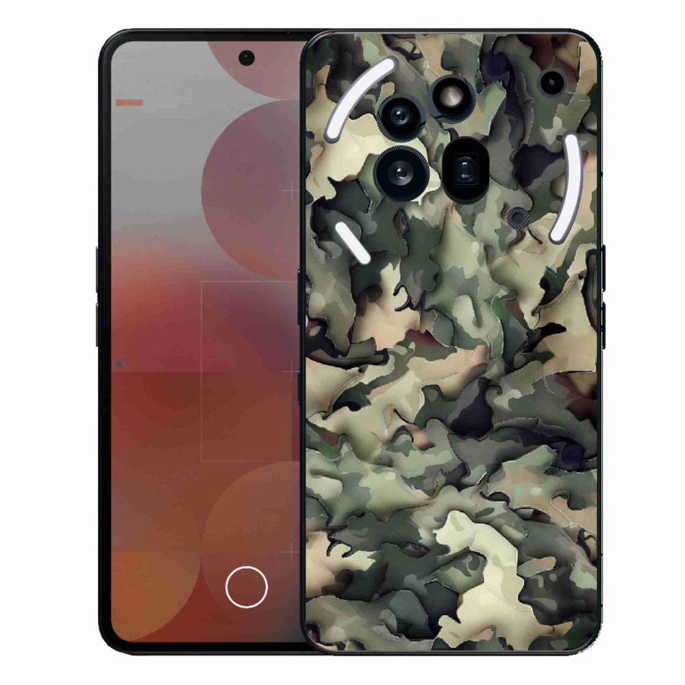 Gélový kryt mmCase na Nothing Phone (3a) Pro - maskáčový vzor 9