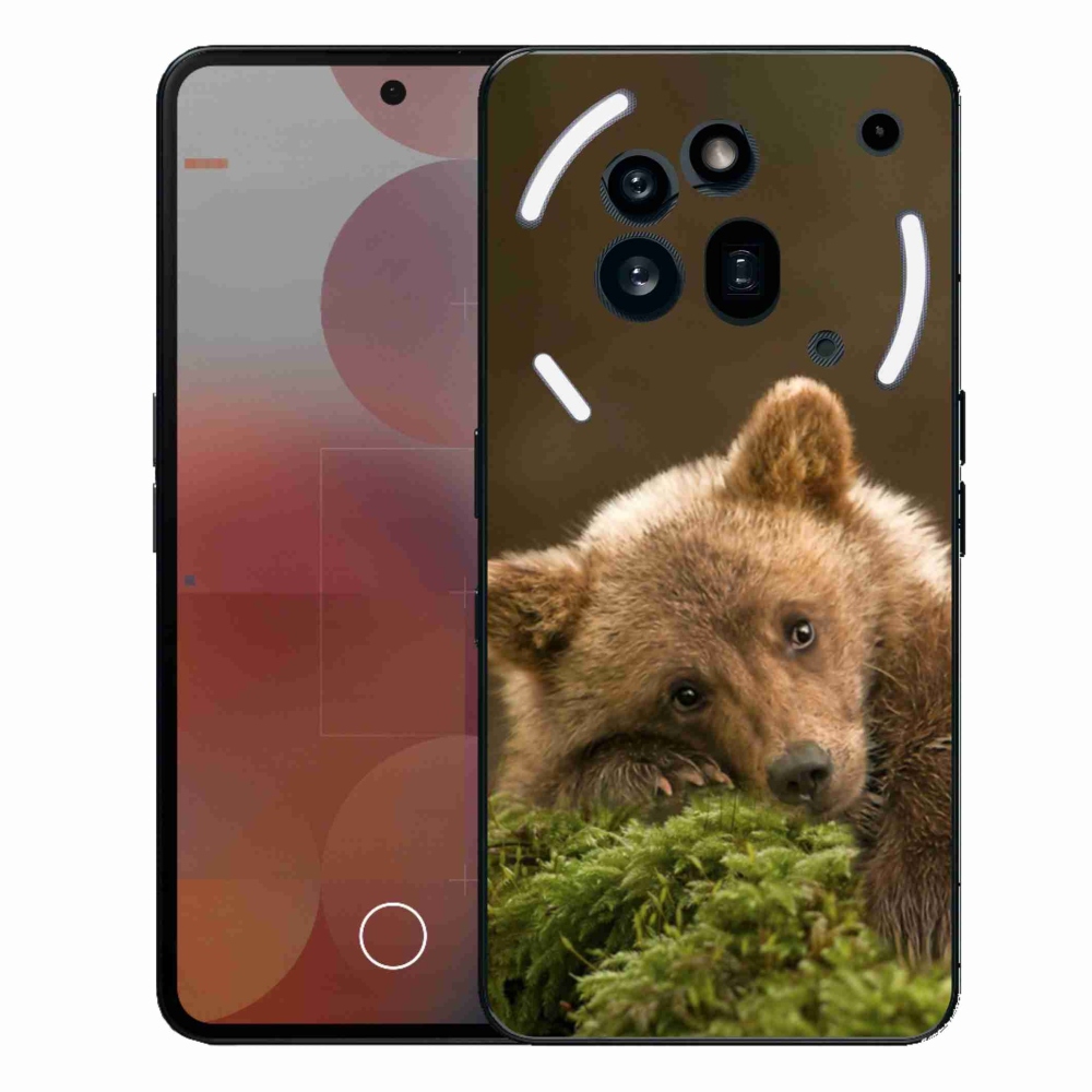 Gélový kryt mmCase na Nothing Phone (3a) Pre - medveď