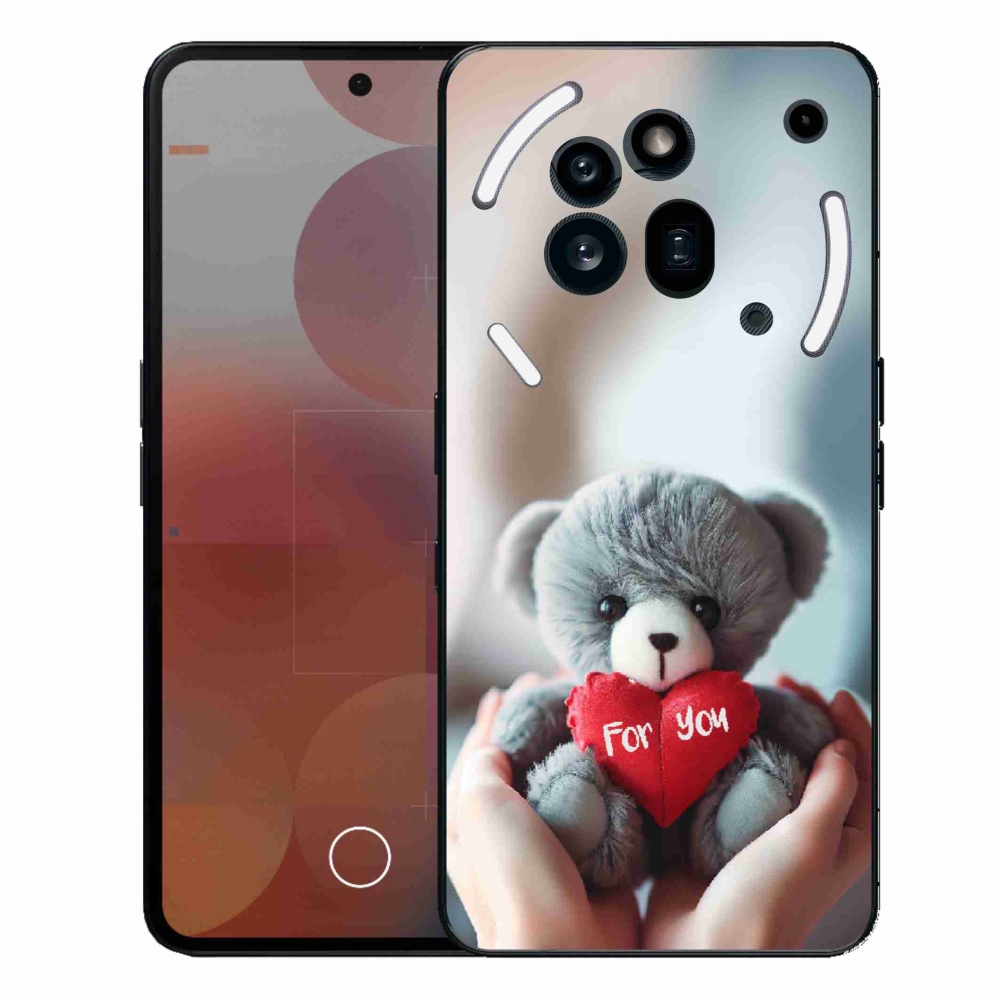 Gélový kryt mmCase na Nothing Phone (3a) Pro - medvedík pre zamilovaných