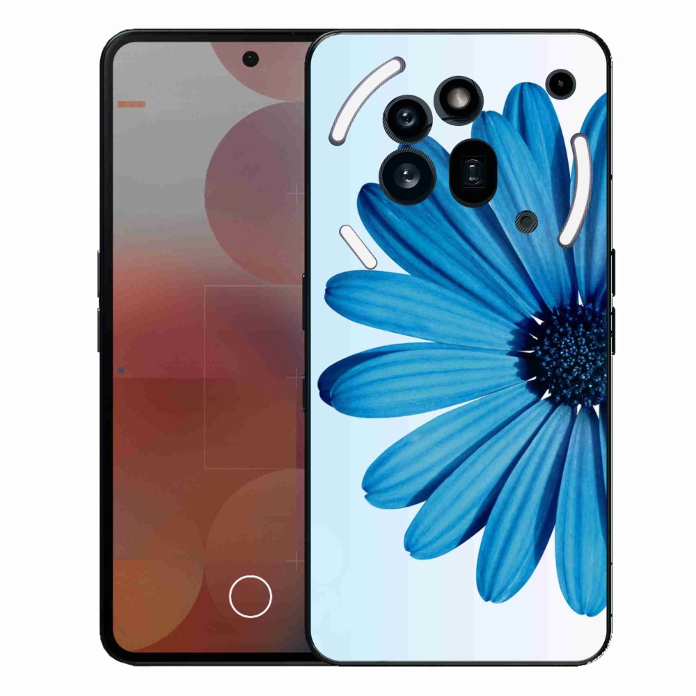 Gélový kryt mmCase na Nothing Phone (3a) Pro - modrá margaréta
