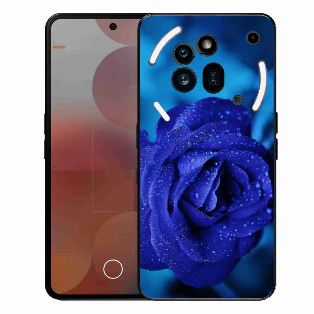 Gélový kryt mmCase na Nothing Phone (3a) Pro - modrá ruža