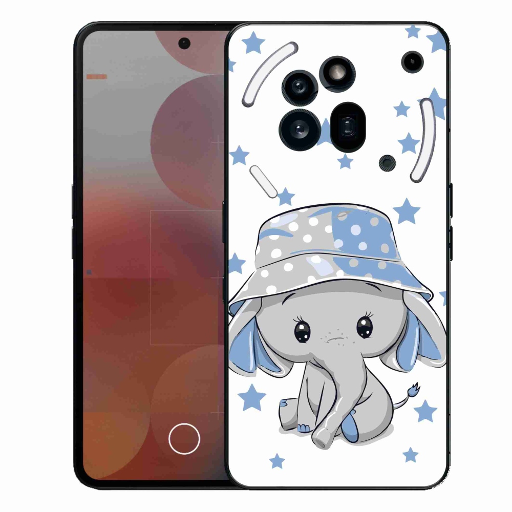 Gélový kryt mmCase na Nothing Phone (3a) Pro - modrý slon