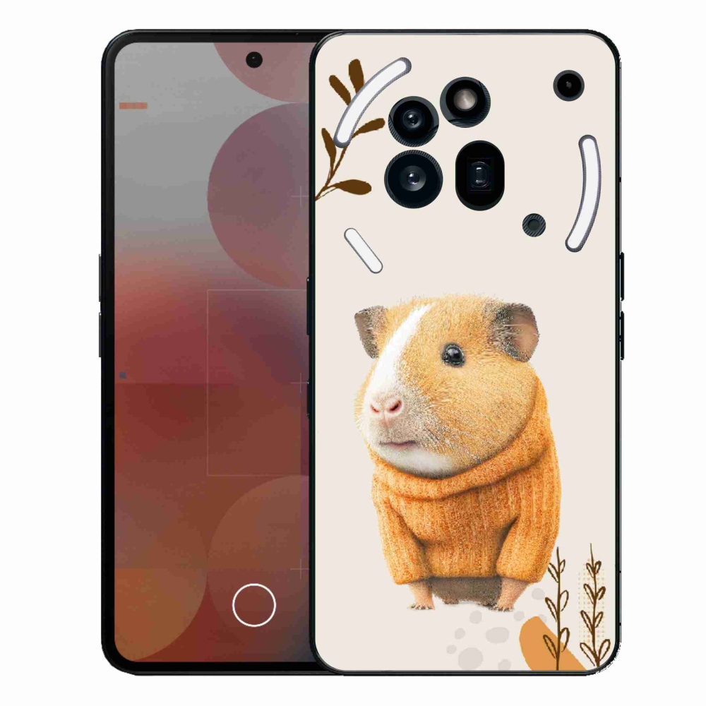 Gélový kryt mmCase na Nothing Phone (3a) Pro - morča vo svetri