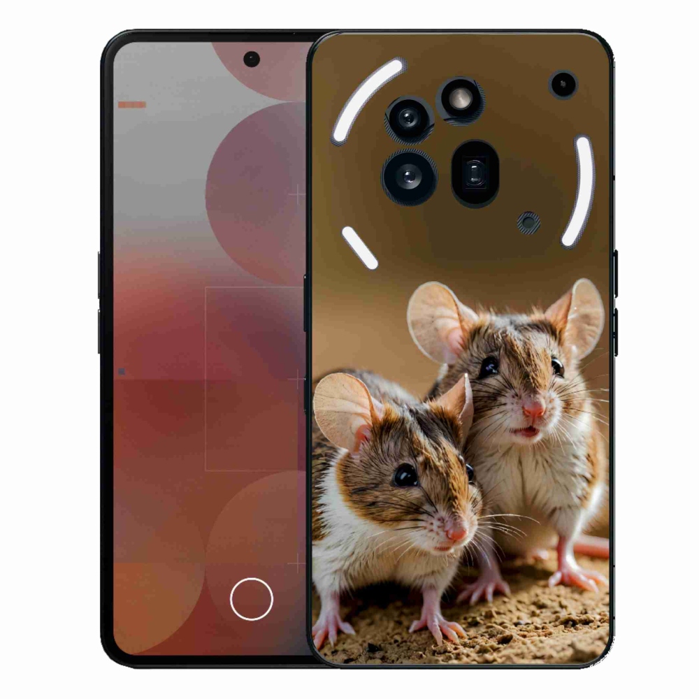 Gélový kryt mmCase na Nothing Phone (3a) Pro - myší duo