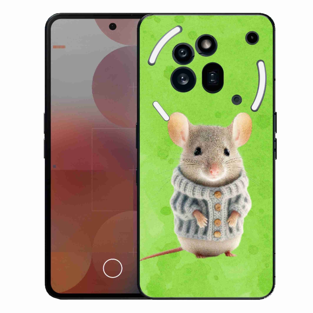 Gélový kryt mmCase na Nothing Phone (3a) Pro - myška vo svetri