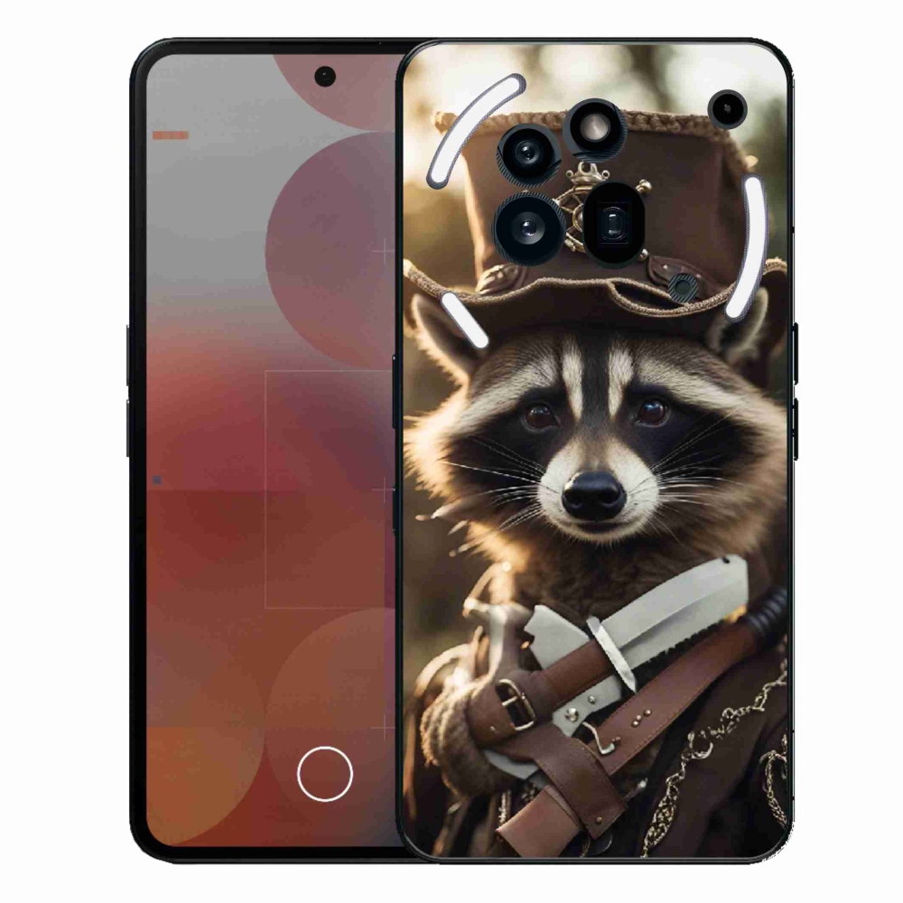 Gélový kryt mmCase na Nothing Phone (3a) Pro - mýval v uniforme