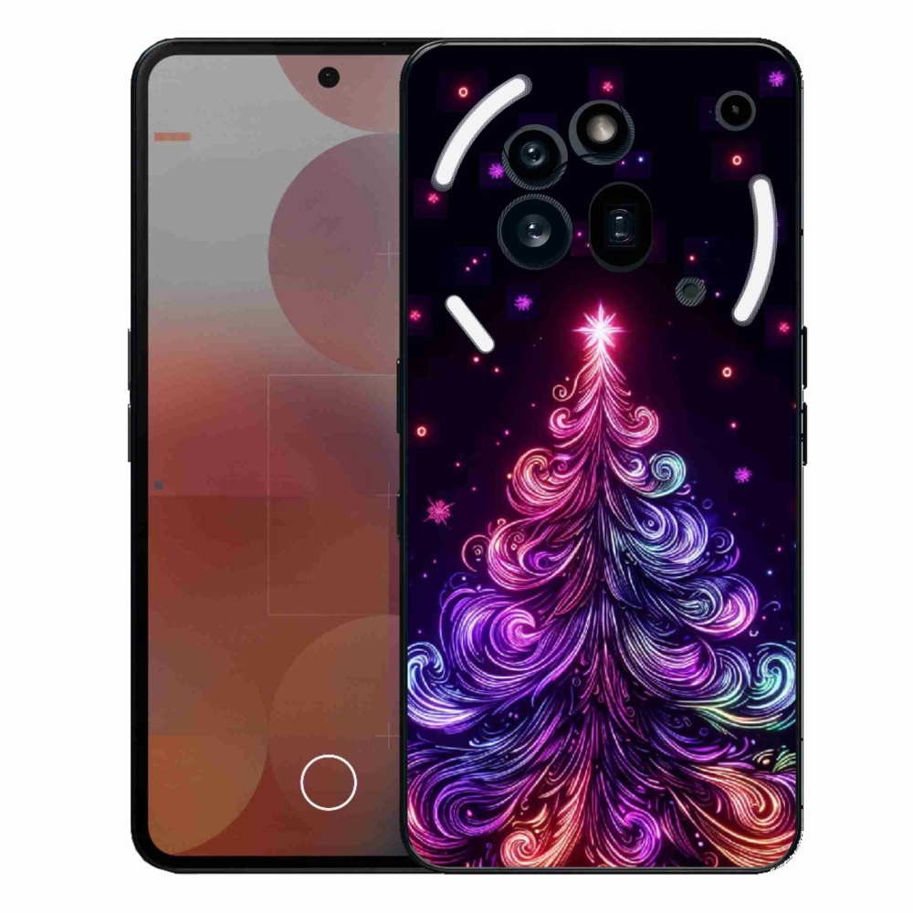 Gélový kryt mmCase na Nothing Phone (3a) Pro - neónový vianočný stromček 1