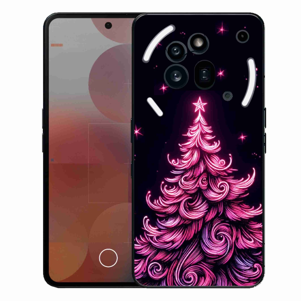 Gélový kryt mmCase na Nothing Phone (3a) Pro - neónový vianočný stromček 2
