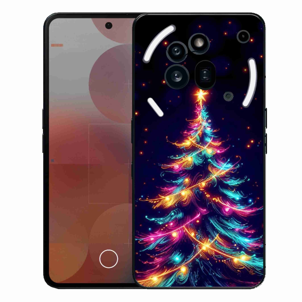 Gélový kryt mmCase na Nothing Phone (3a) Pro - neónový vianočný stromček