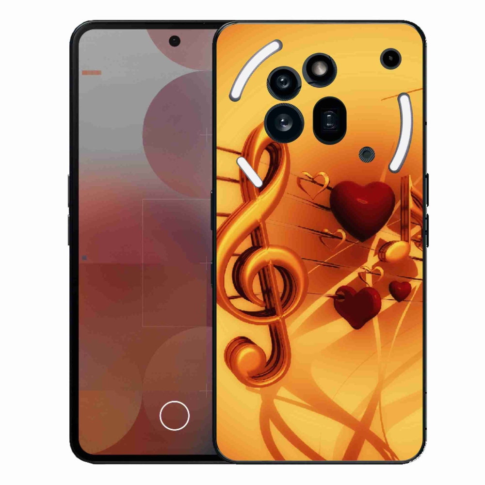 Gélový kryt mmCase na Nothing Phone (3a) Pro - noty