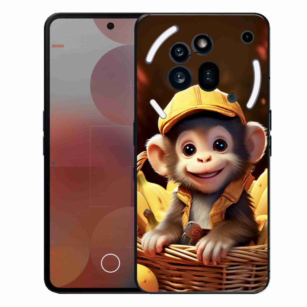 Gélový kryt mmCase na Nothing Phone (3a) Pro - opice v košíku