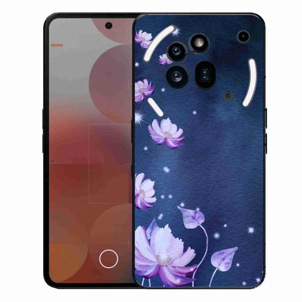 Gélový kryt mmCase na Nothing Phone (3a) Pre - padajúce kvety