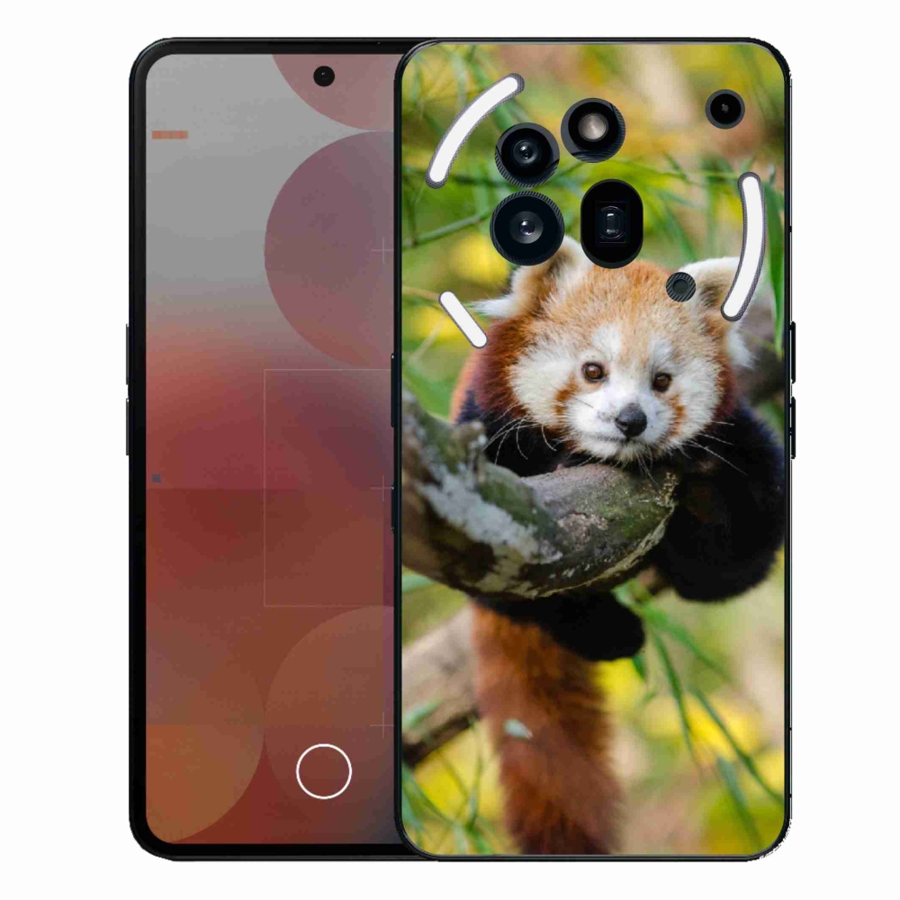 Gélový kryt mmCase na Nothing Phone (3a) Pro - panda červená