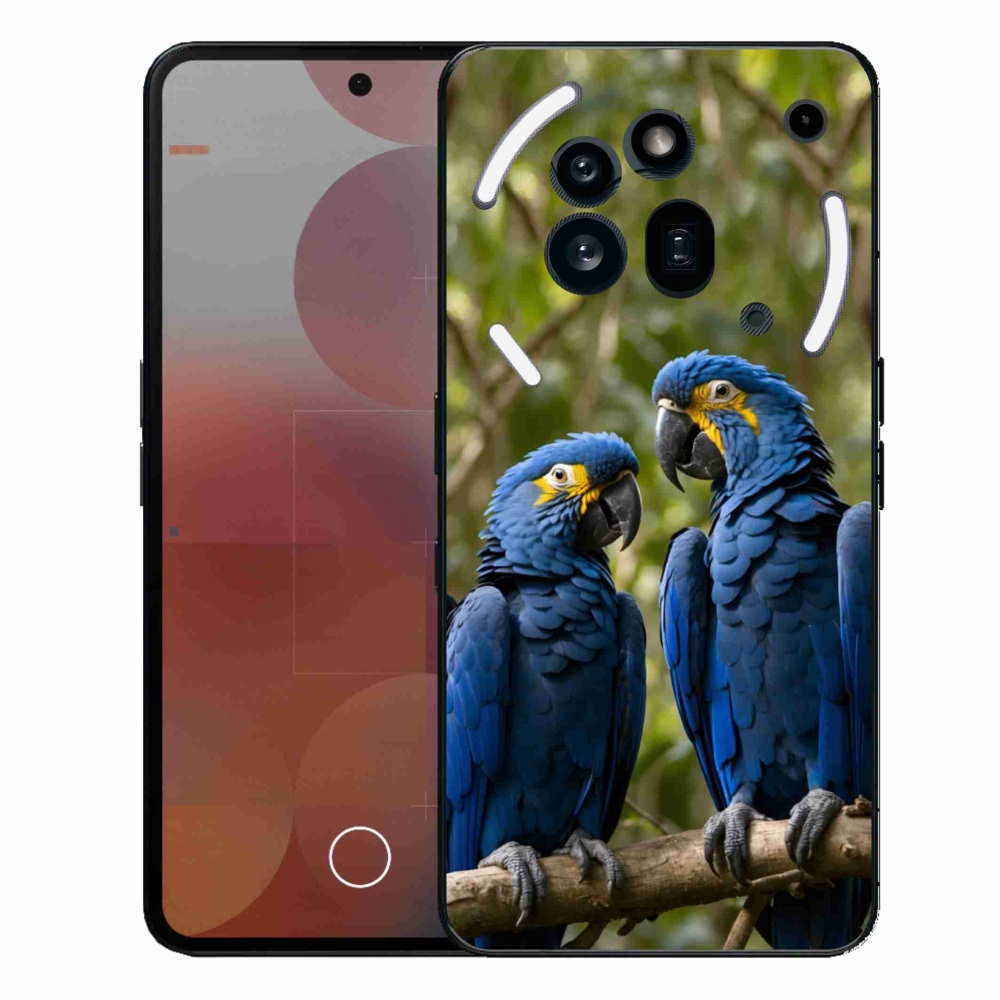 Gélový kryt mmCase na Nothing Phone (3a) Pre - papagájové duo