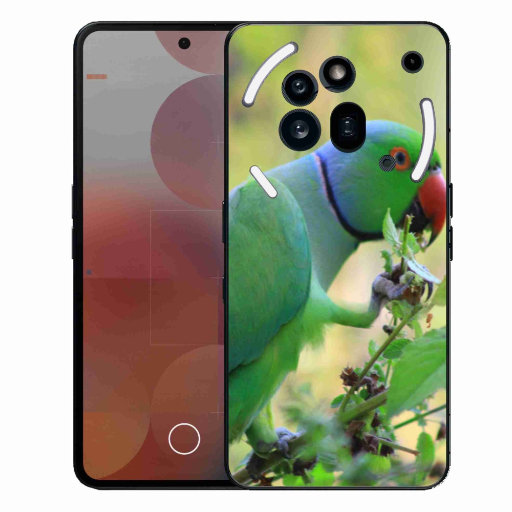 Gélový kryt mmCase na Nothing Phone (3a) Pre - papagáj alexandr