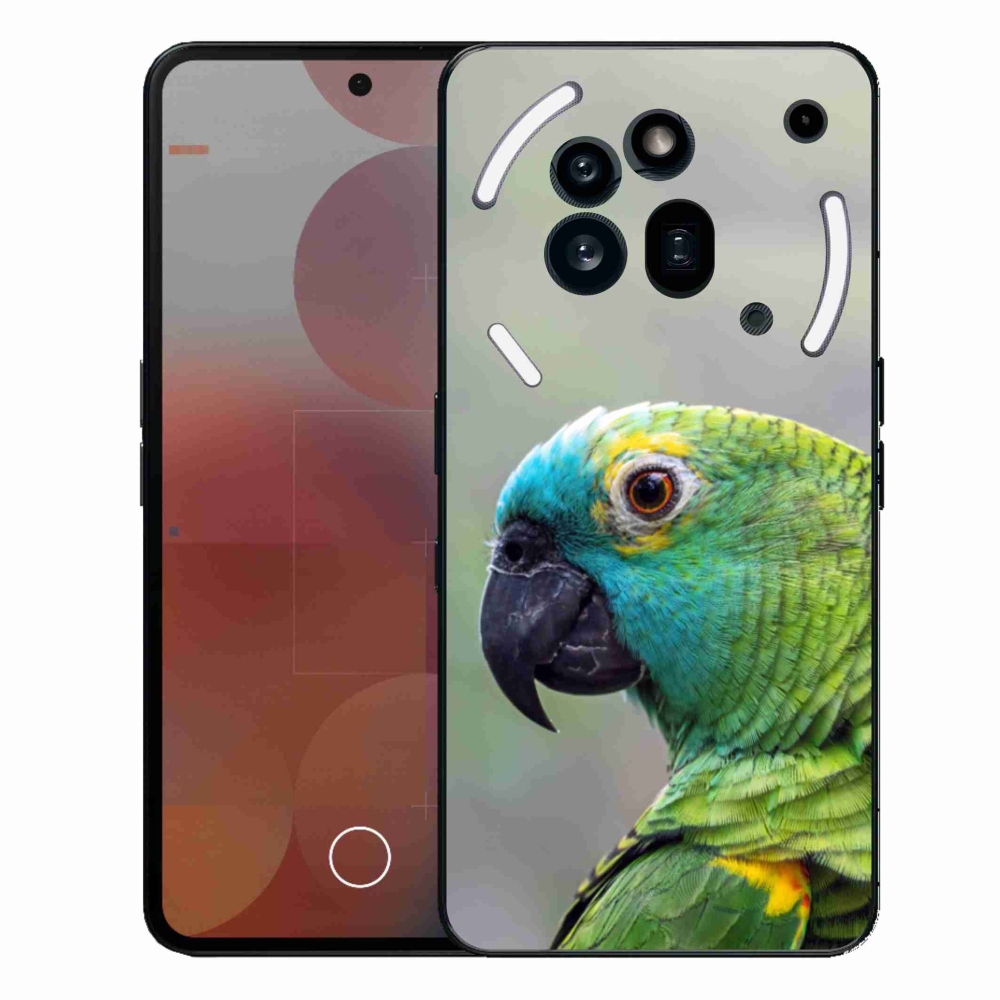 Gélový kryt mmCase na Nothing Phone (3a) Pre - papagáj amazoňan