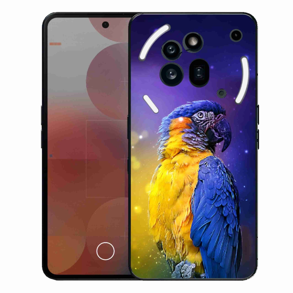 Gélový kryt mmCase na Nothing Phone (3a) Pre - papagáj ara 1