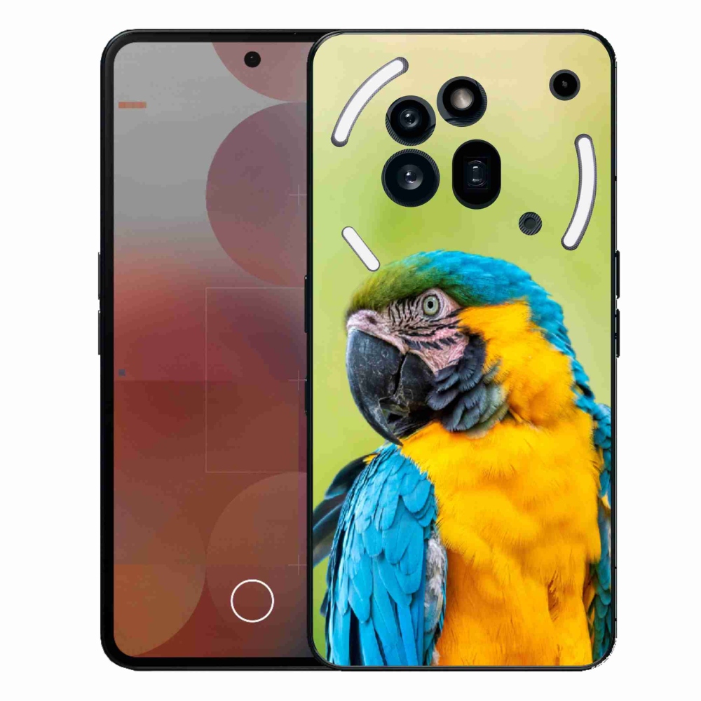 Gélový kryt mmCase na Nothing Phone (3a) Pre - papagáj ara 2
