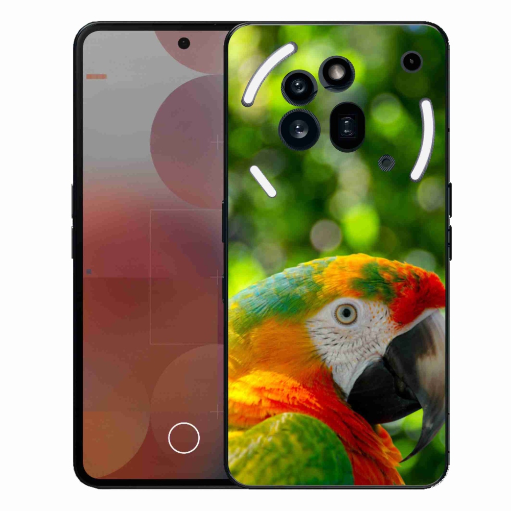 Gélový kryt mmCase na Nothing Phone (3a) Pre - papagáj ara 3