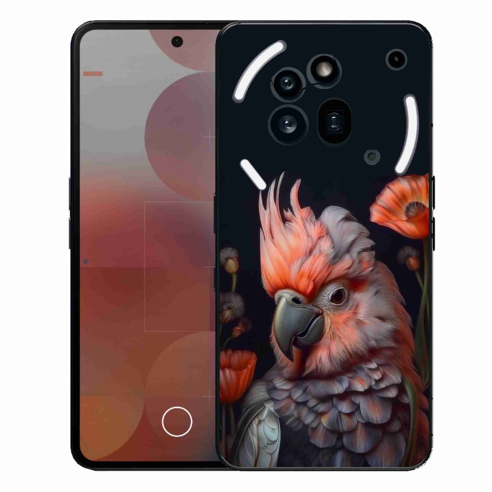 Gélový kryt mmCase na Nothing Phone (3a) Pro - papagáj kakadu vo farbách