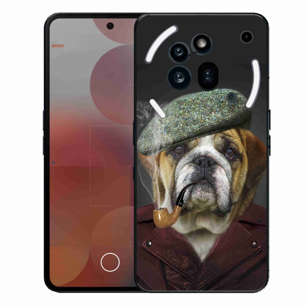 Gélový kryt mmCase na Nothing Phone (3a) Pro - pes s fajkou