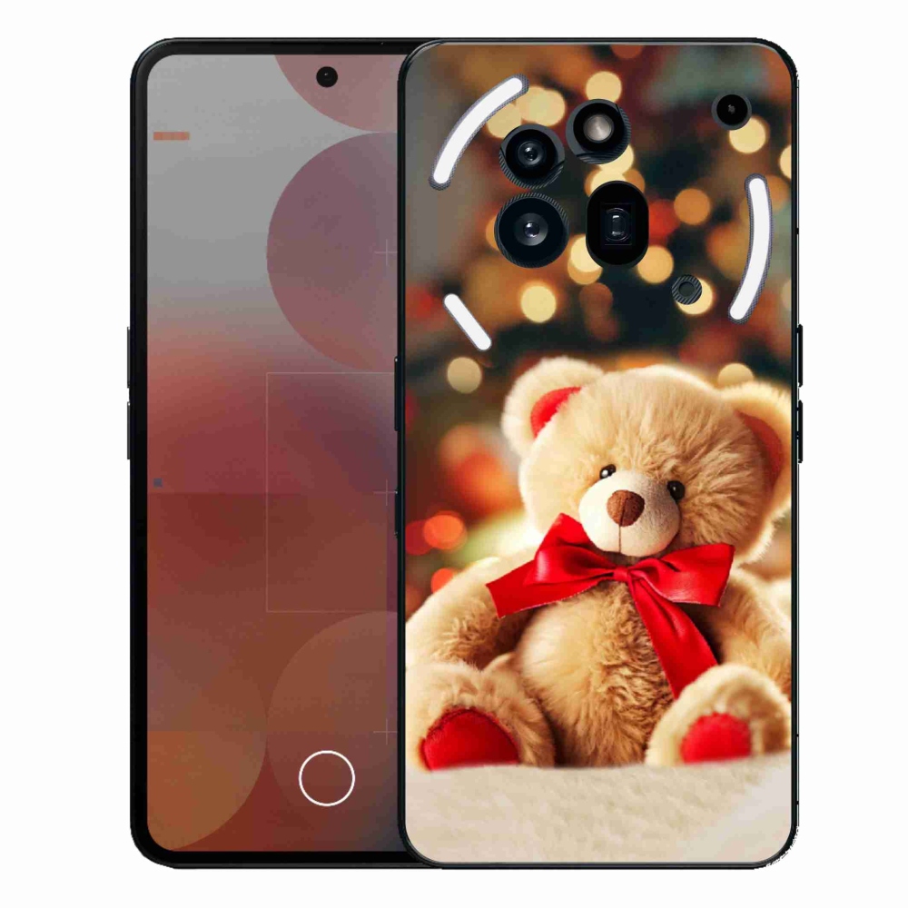 Gélový kryt mmCase na Nothing Phone (3a) Pro - plyšový medvedík