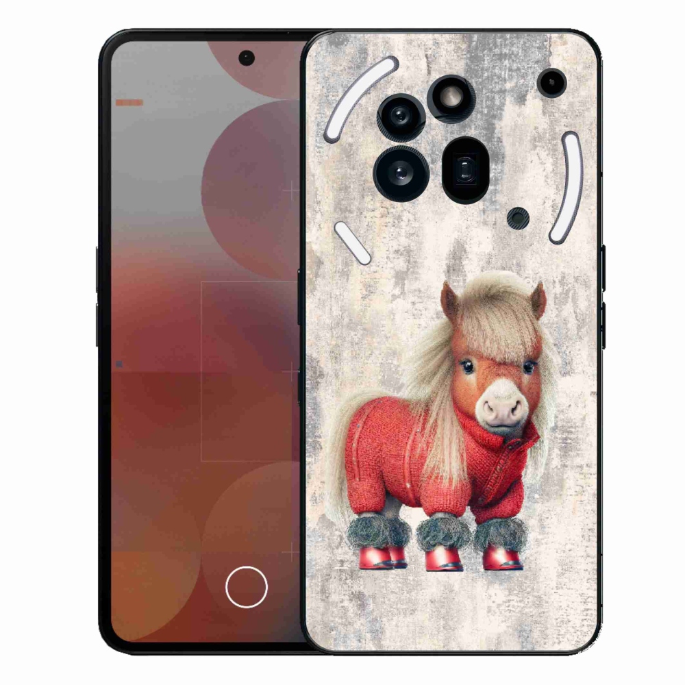 Gélový kryt mmCase na Nothing Phone (3a) Pro - poník vo svetri