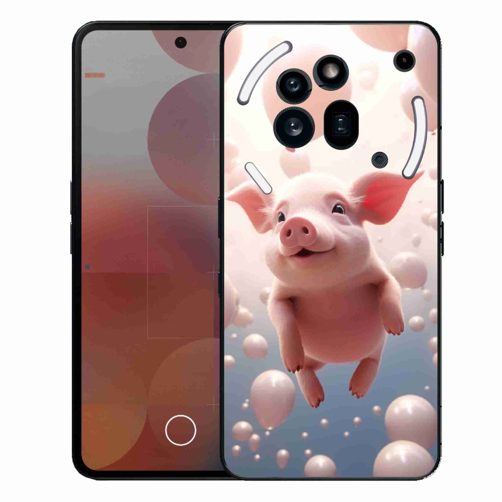 Gélový kryt mmCase na Nothing Phone (3a) Pro - prasiatko s balónikmi