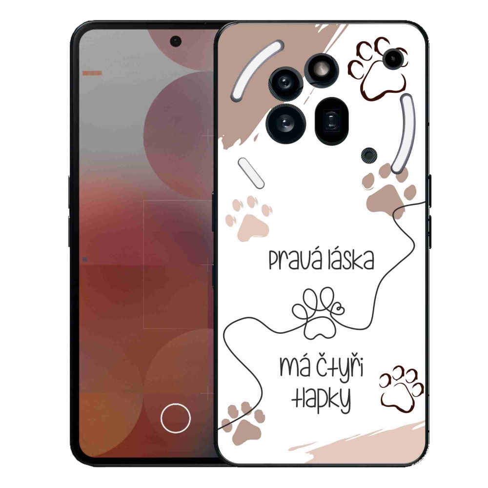 Gélový kryt mmCase na Nothing Phone (3a) Pro - psí motív 1 biele pozadie