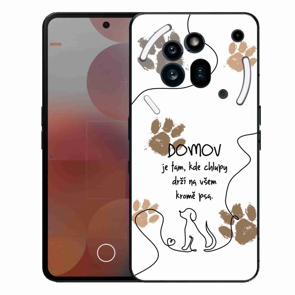 Gélový kryt mmCase na Nothing Phone (3a) Pre - psí motív biele pozadie