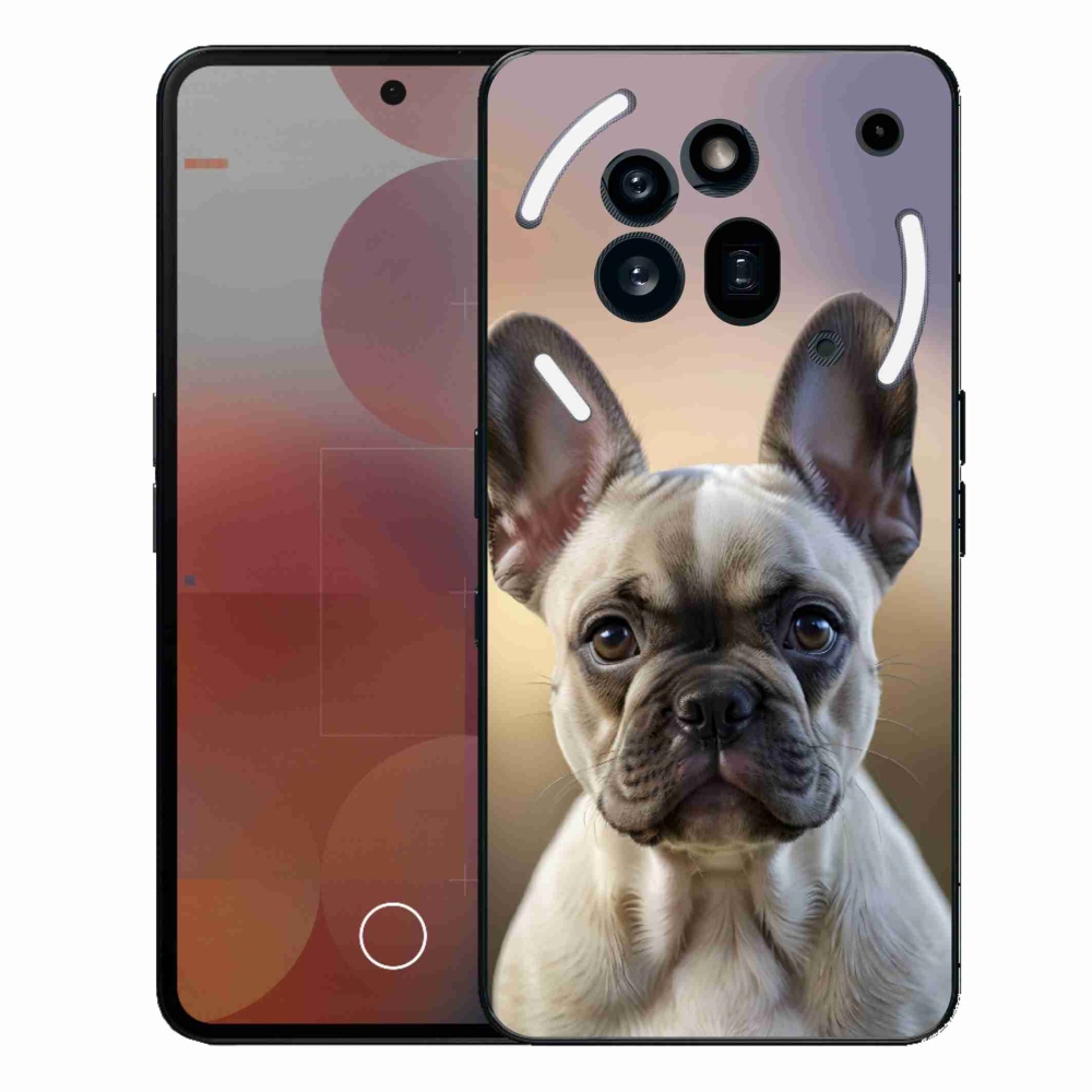 Gélový kryt mmCase na Nothing Phone (3a) Pro - roztomilý francúzsky buldoček