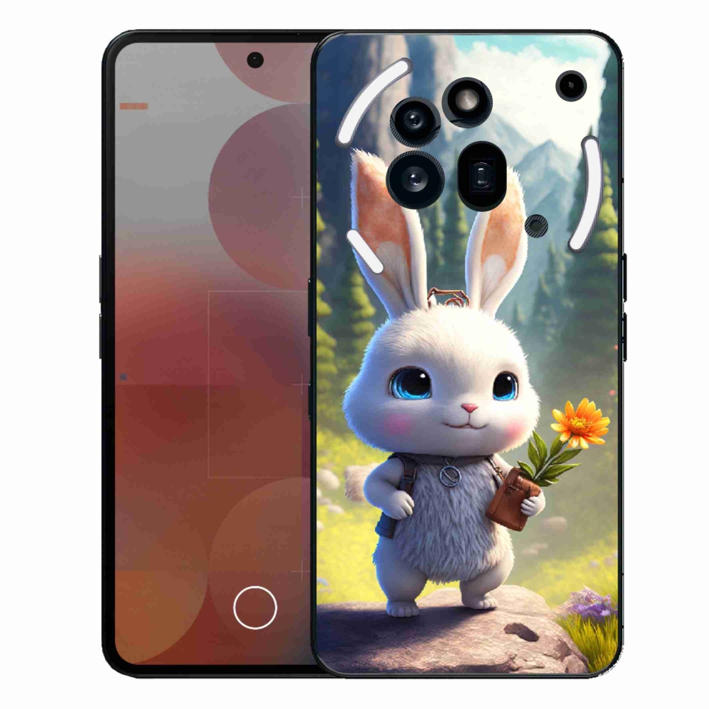 Gélový kryt mmCase na Nothing Phone (3a) Pro - roztomilý zajačik