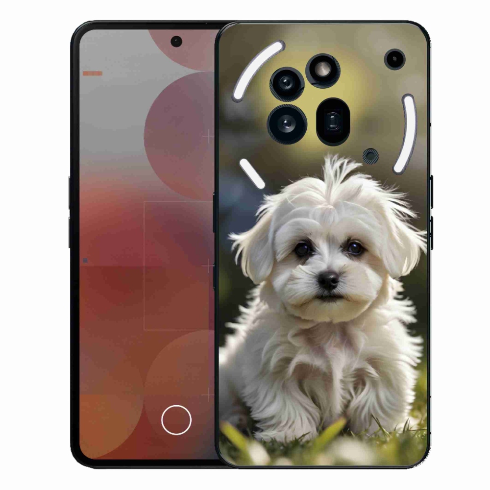 Gélový kryt mmCase na Nothing Phone (3a) Pro - roztomilý maltézsky psík
