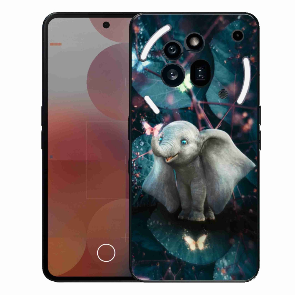 Gélový kryt mmCase na Nothing Phone (3a) Pro - roztomilý slon