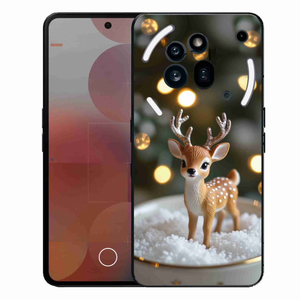 Gélový kryt mmCase na Nothing Phone (3a) Pre - roztomilý vianočný jeleň