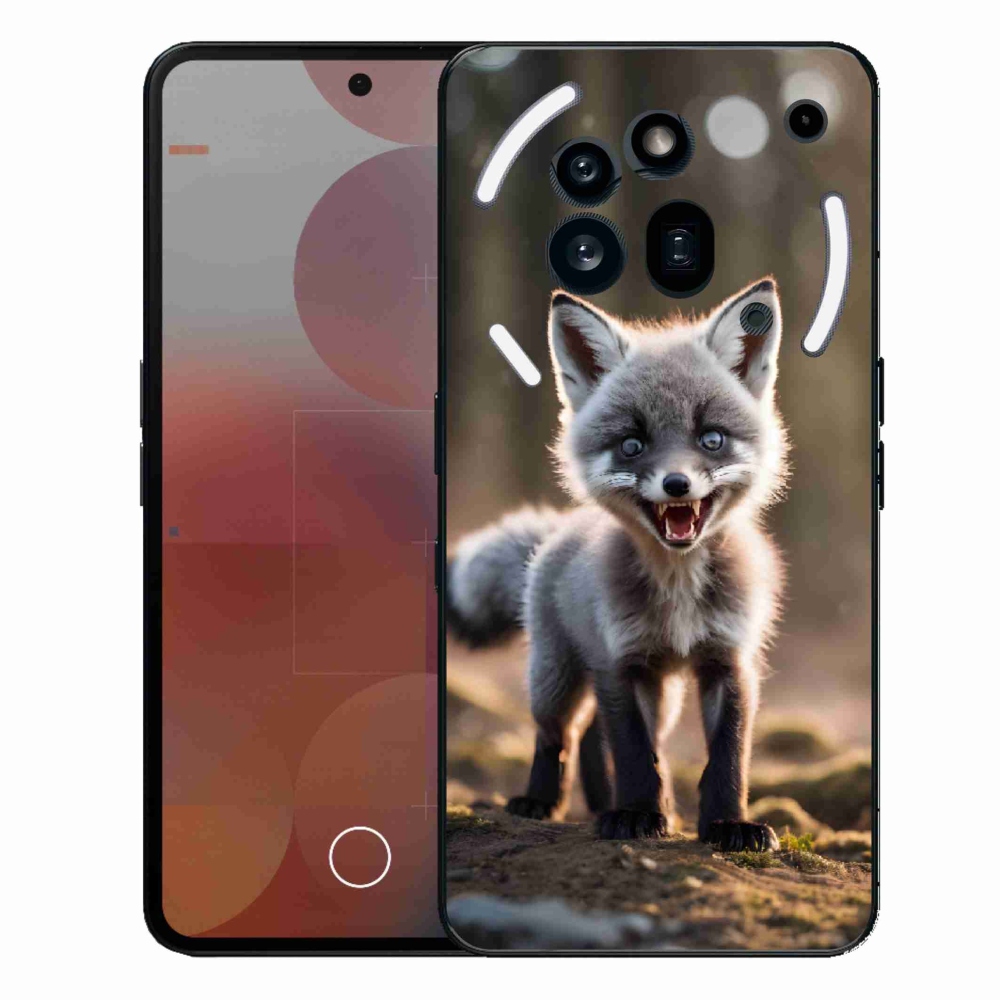 Gélový kryt mmCase na Nothing Phone (3a) Pro - rozzúrená líška