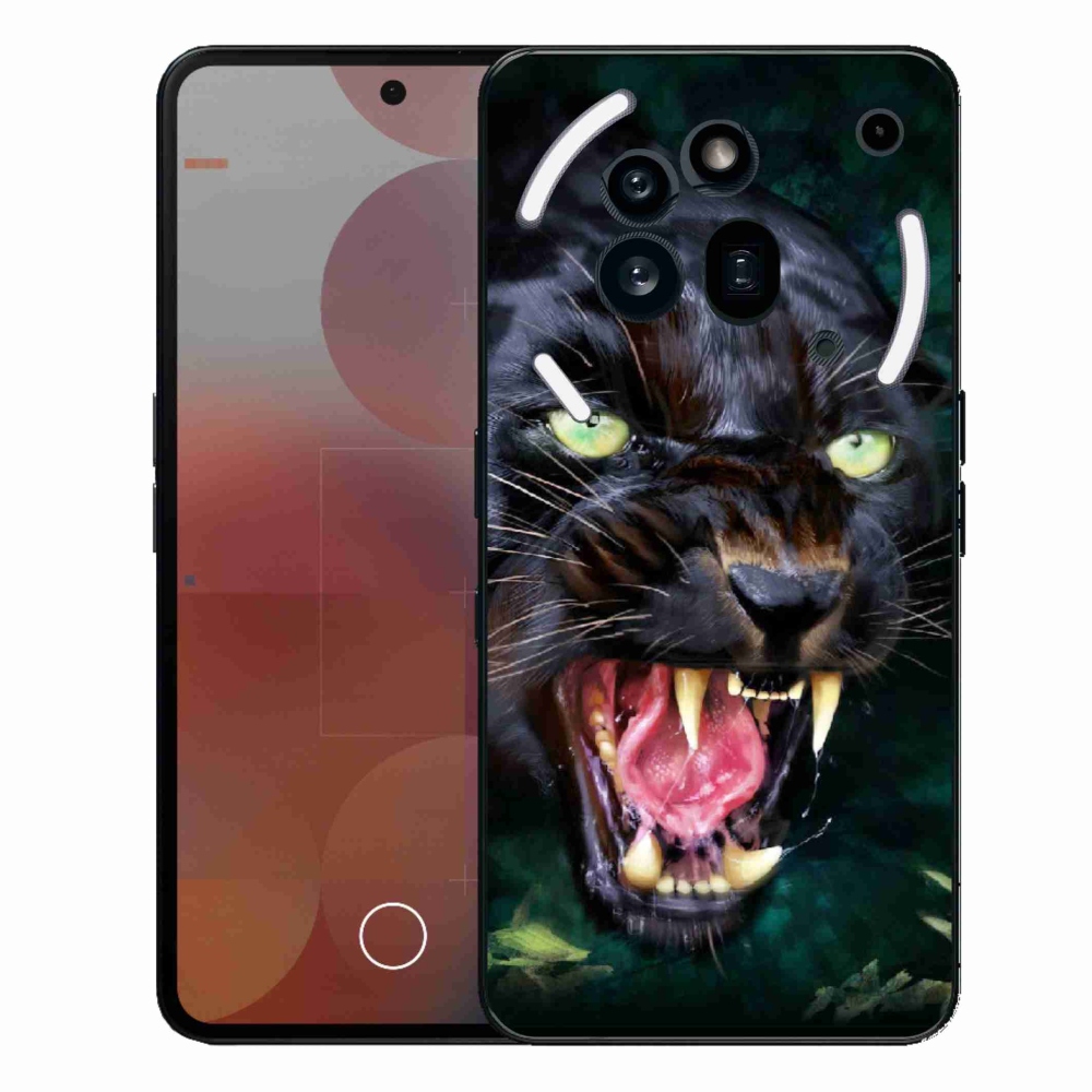 Gélový kryt mmCase na Nothing Phone (3a) Pro - rozzúrený čierny panter