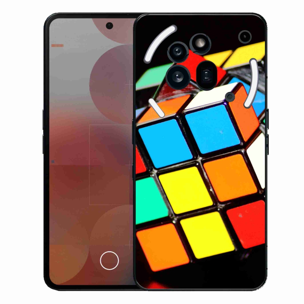 Gélový kryt mmCase na Nothing Phone (3a) Pro - rubikova kocka
