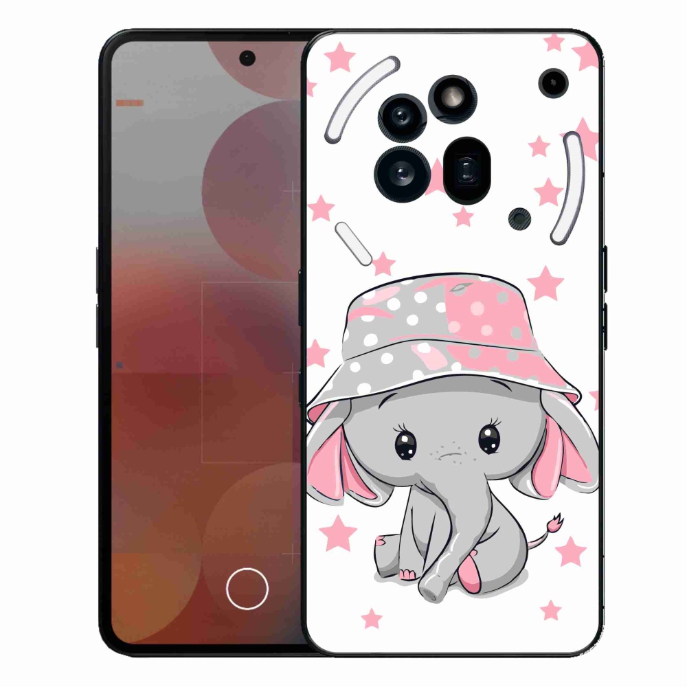 Gélový kryt mmCase na Nothing Phone (3a) Pro - ružový slon