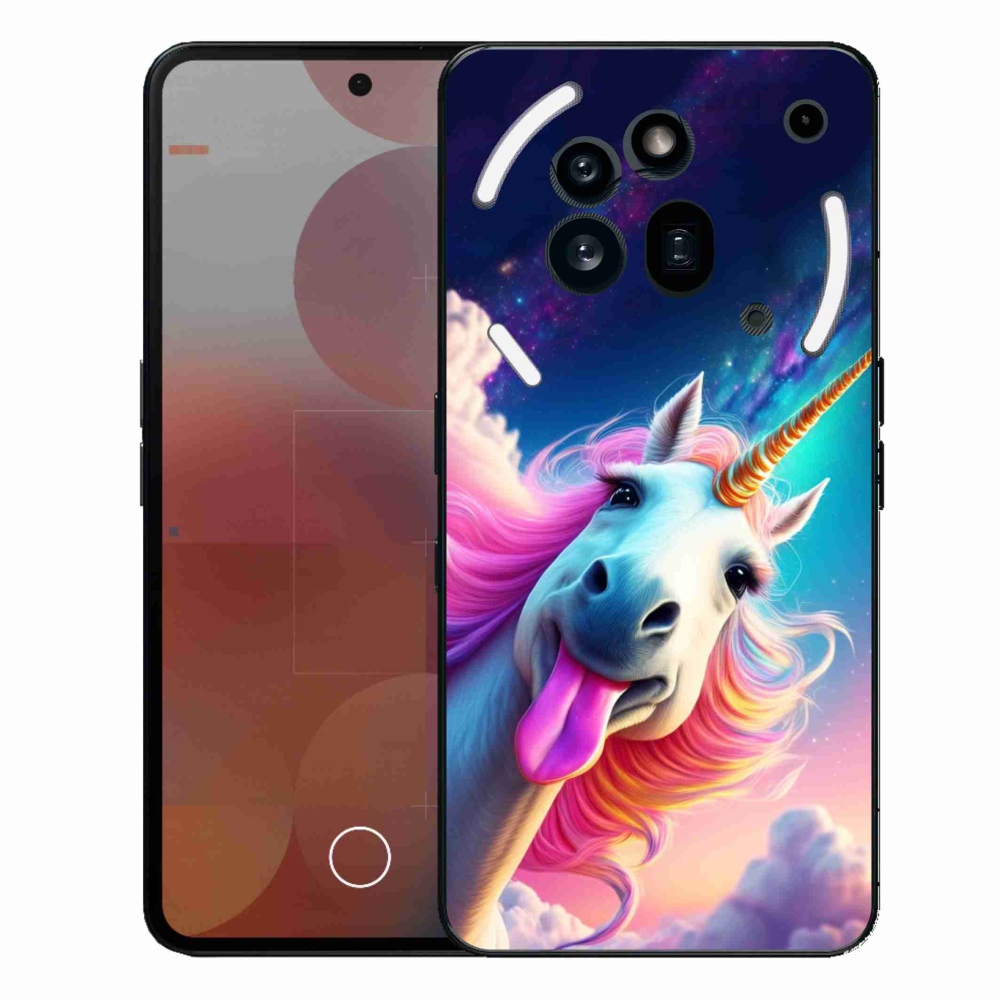 Gélový kryt mmCase na Nothing Phone (3a) Pre - šialený jednorožec