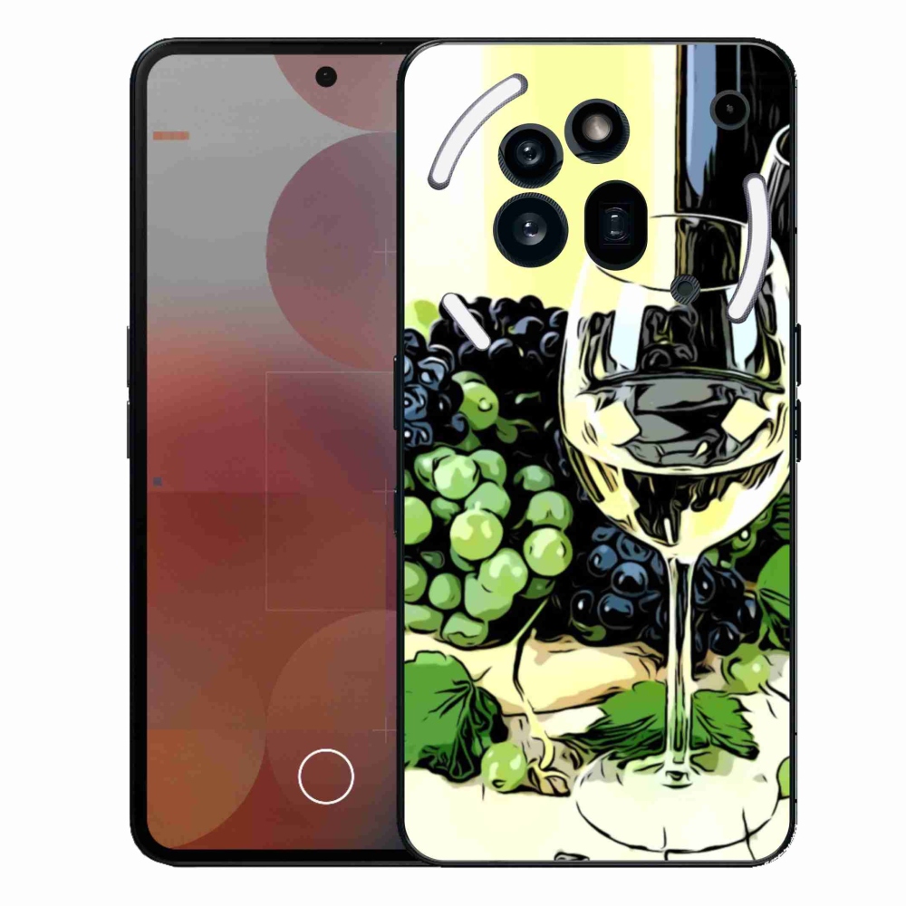 Gélový kryt mmCase na Nothing Phone (3a) Pro - pohár vína