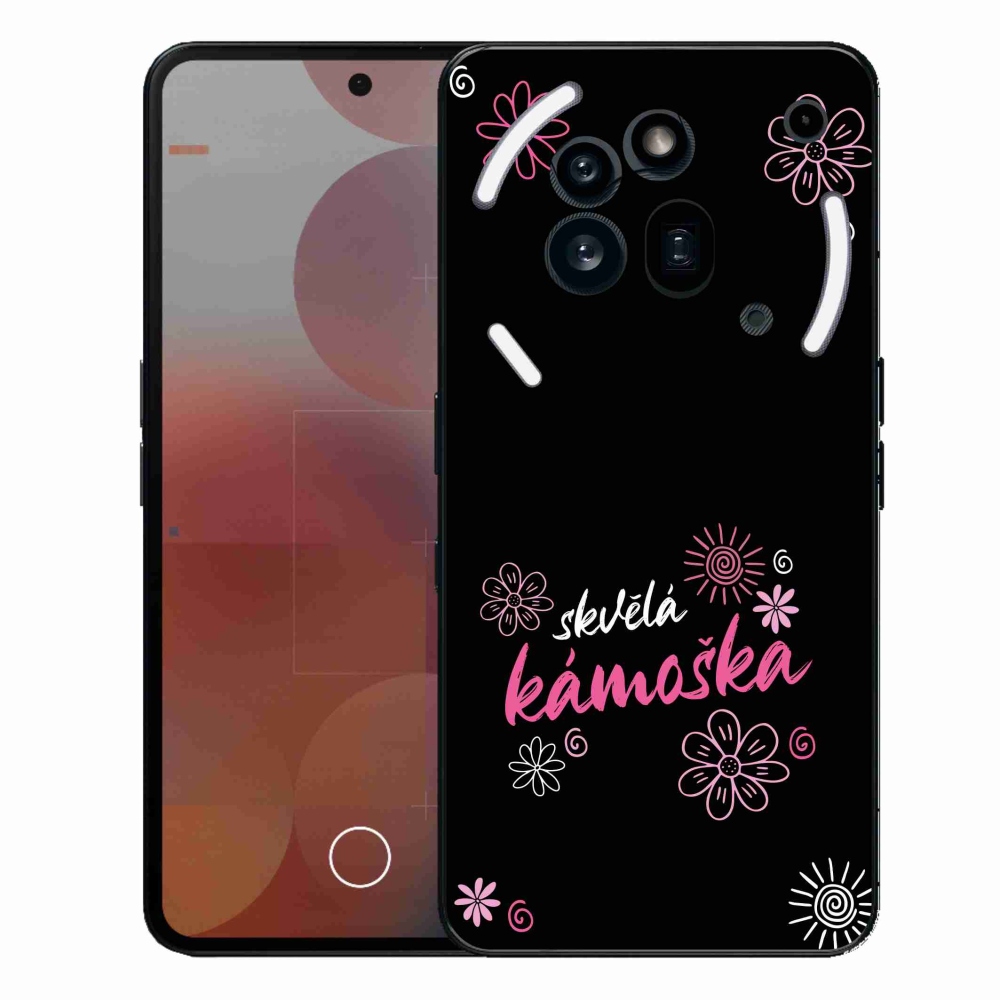 Gélový kryt mmCase na Nothing Phone (3a) Pro - skvelá kamoška čierne pozadie
