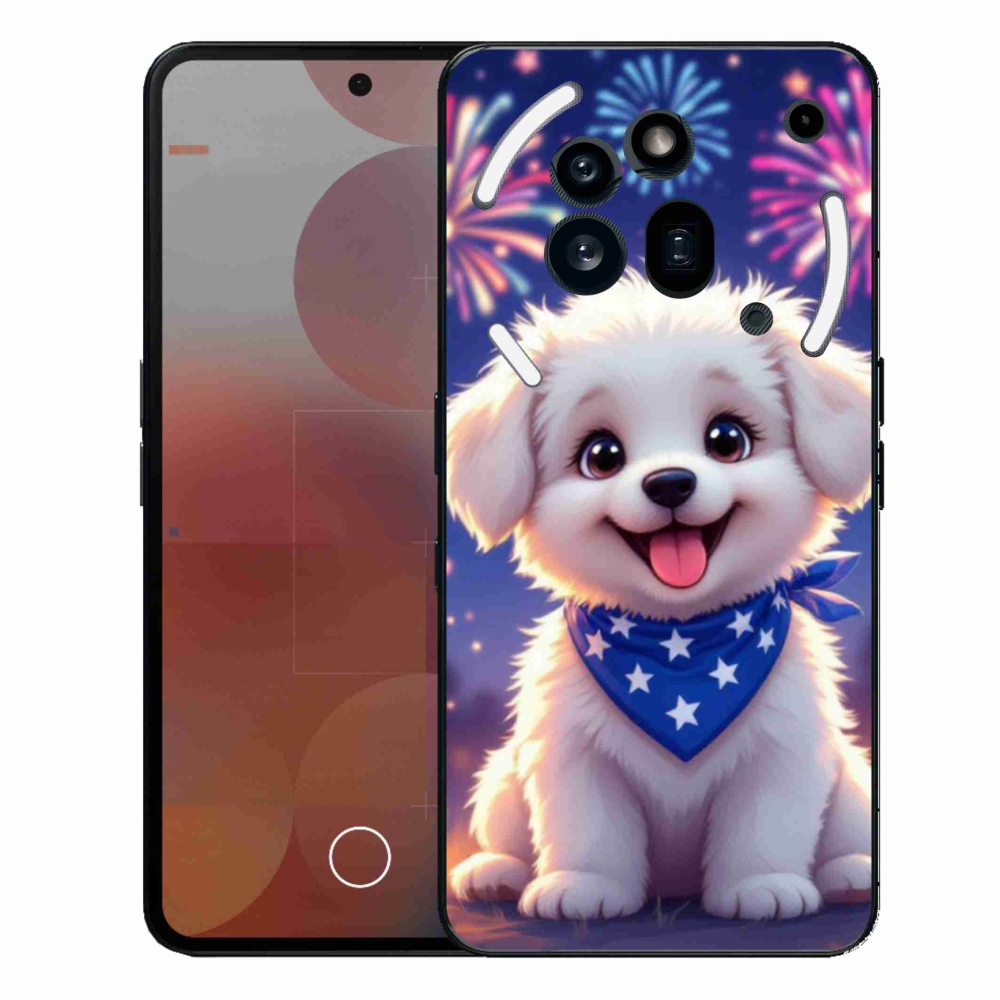 Gélový kryt mmCase na Nothing Phone (3a) Pre - slávnostné šteňa
