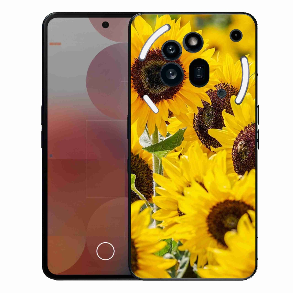 Gélový kryt mmCase na Nothing Phone (3a) Pre - slnečnice