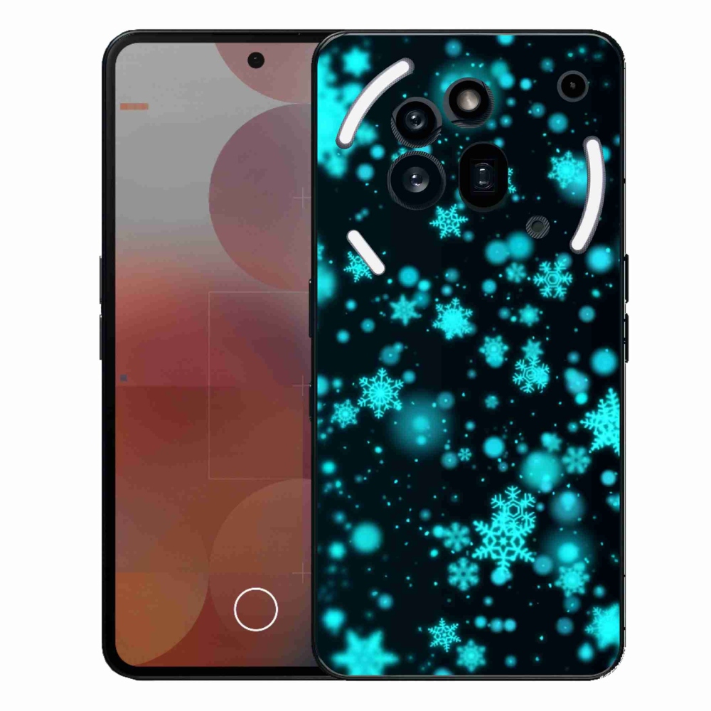 Gélový kryt mmCase na Nothing Phone (3a) Pre - snehové vločky 1