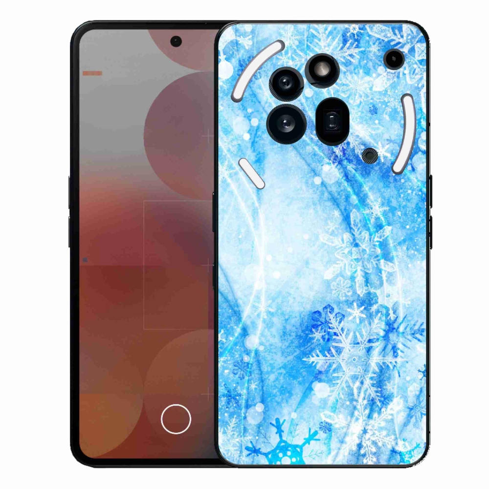 Gélový kryt mmCase na Nothing Phone (3a) Pre - snehové vločky