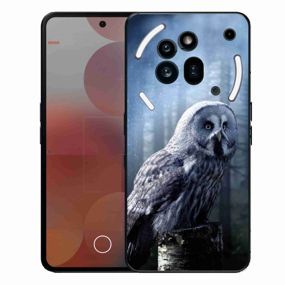 Gélový kryt mmCase na Nothing Phone (3a) Pro - sova