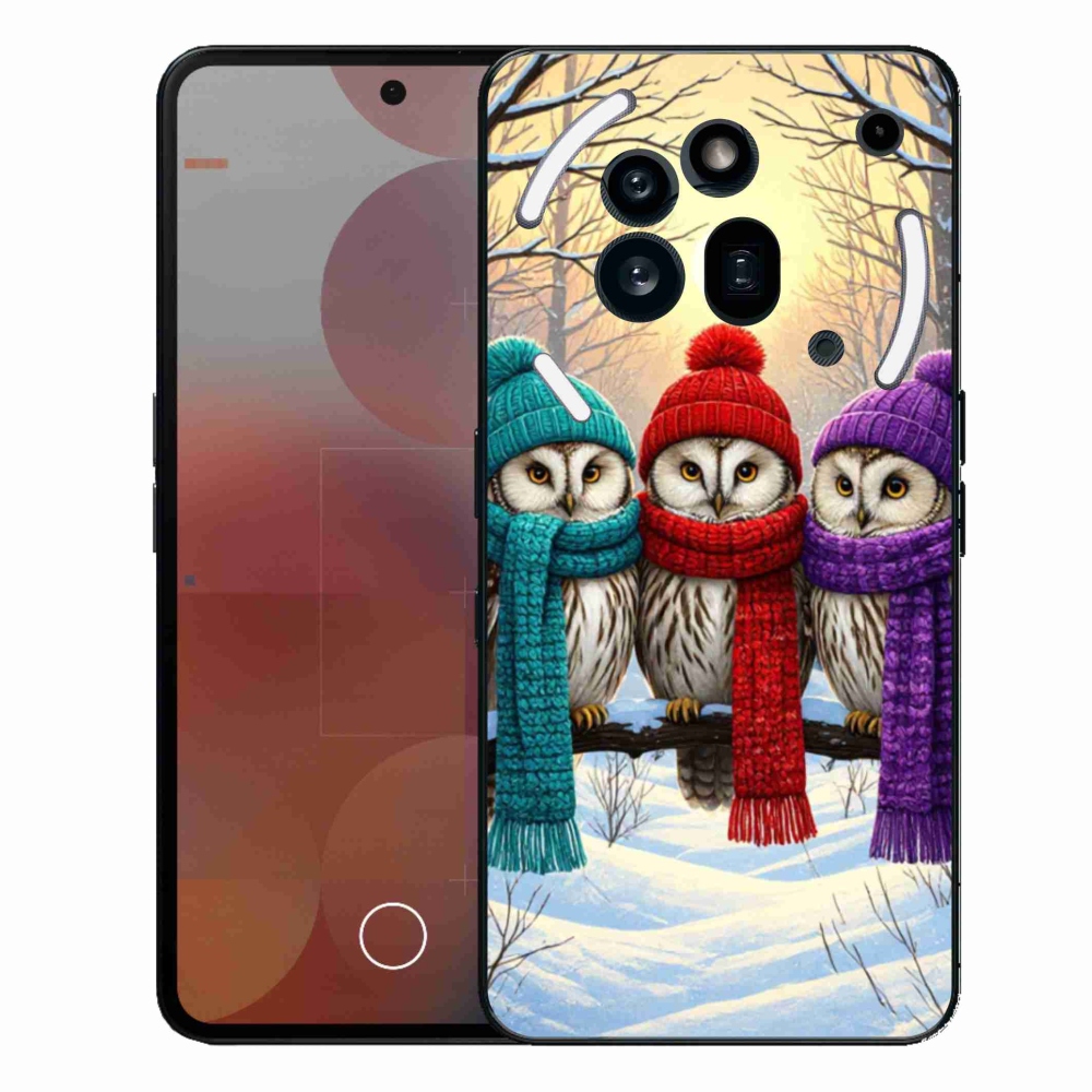 Gélový kryt mmCase na Nothing Phone (3a) Pro - soví priatelia