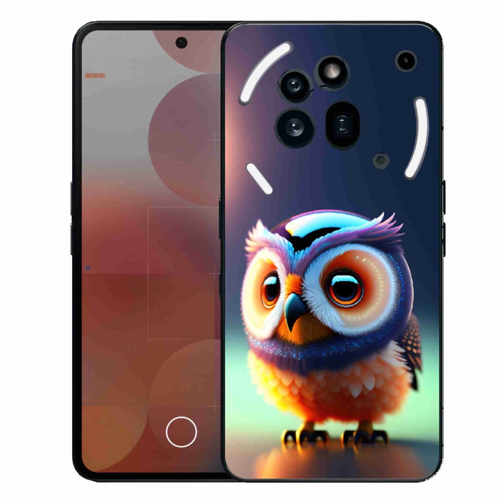 Gélový kryt mmCase na Nothing Phone (3a) Pro - malá sova