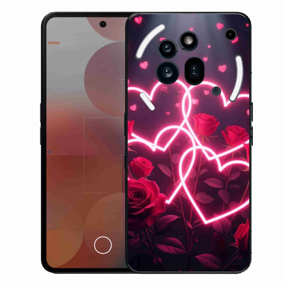 Gélový kryt mmCase na Nothing Phone (3a) Pre - srdce lásky